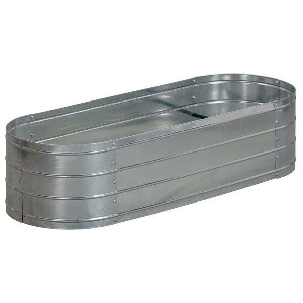 Galvanized Steel Oval Planter